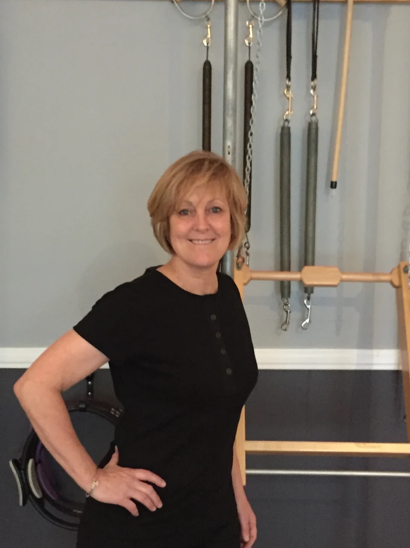 Sheila Mello in the Pilates studio